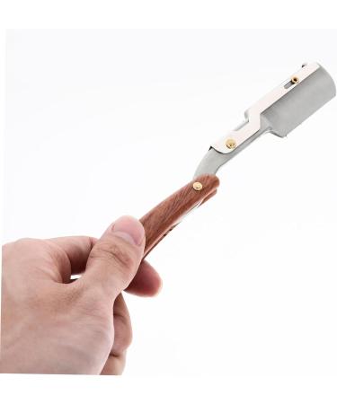 Buy Magiclulu Ergonomic 3-in-1 Razor Handle & Travel Scissors | Stainless Steel & Wooden Design for Men | Ideal for Shaving & Hijab Maintenance - Buy Online on GoSupps.com