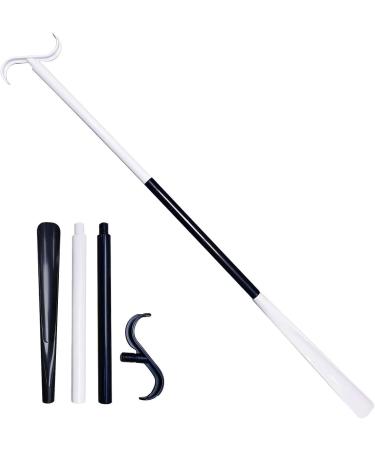 Onlynery Sock Remover for Seniors Aids for Putting on Socks | Multifunctional Dressing Device with Adjustable Shoe Puller Hooks - Black & White E - Buy Online on GoSupps.com