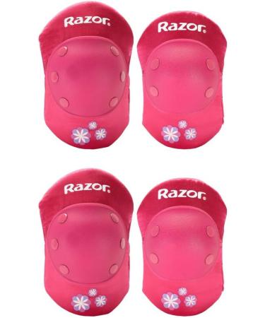 Razor Pink Child Elbow and Knee Pad Set - Protective Gear for Kids - Buy Online on GoSupps.com