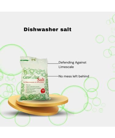 GABZ 10kg Pure Granular Dishwasher Salt: | Essential for Spotless Dishes | Prevents Limescale Build-Up | Compatible with All Dishwasher Brands (1) - Buy Online on GoSupps.com