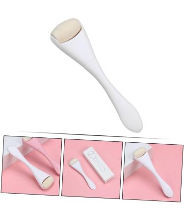 Mikinona Oil Removal Roller Face Massager Skin Care Roller Face Beauty Roller Skin Care Tool Facial Massage Tool Oil Absorbing Face Roller Facial Massager Handheld Face Roller 10.30X2.70X1.50CM White - Buy Online on GoSupps.com