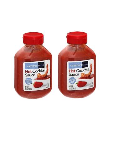 Hot Cocktail Sauce 2 Bottles NT.WT. 10oz. (283g) By: Waterfront Bistro