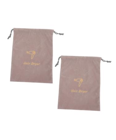 FOMIYES 2pcs Hair Dryer Bag Drawstring Hair Dryer Storage Bags Hair Dryer Carrying Bags