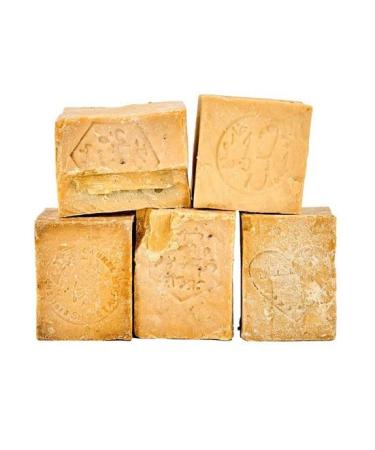 Carenesse aleppo soaps 5 pieces loose in the break with beauty errors-original olive oil soap vegan vegan handmade natural soap approx. 830-930 grams p Package mixed sorting (mix)