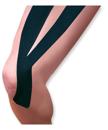 Kinesiology Tape Synthetic Y Strips Black
