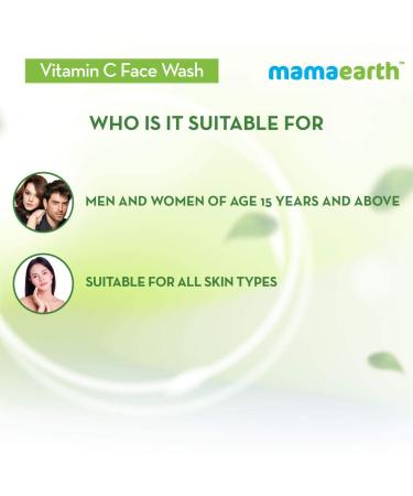 MAMAEARTH Vitamin C Face Wash | Illuminate & Exfoliate Skin | Gentle Turmeric Formula | Sulfate & Paraben Free | 8.45 Fl Oz (250ml - Buy Online on GoSupps.com