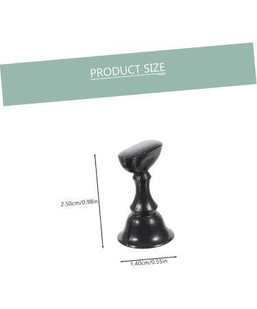 Housoutil Magnetic Nails 2 Sets Nail Checkerboard Japanese Acrylic Head Nail Art Holder Base 2.5x1.4x1.4cm Black - Buy Online on GoSupps.com