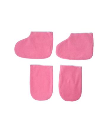 CALLARON 2 Pairs Spa Paraffin Wax Booties Spa Mittens Spa Paraffin Wax Gloves Booties Foot Hand Spa Cover Paraffin Wax Refill Feet Cover Bags Paraffin Wax for Feet Work Moisturizing Heater
