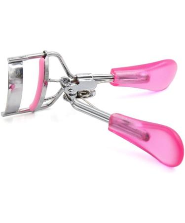 Rose Red Transparent Handle Pro Eye Curling Eyelash Curler Clip Beauty Makeup Tool Eyelash Curler Multiple Colors - Buy Online on GoSupps.com