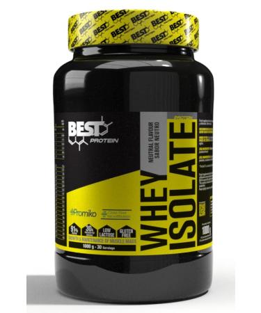 Best Protein BEST PROTEIN WHEY ISOLATE 100% Promiko CFM Whey Isolate | Neutral taste | 90% protein | With AJINOMOTO glutamine and Tolera digestive enzymes | 1000 g 30 servings