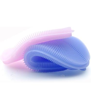 OFKPO Food-Grade Round Antibacterial Silicone Sponge Dish Scrubber Dishwashing Cleaning Brush Sponge Scrubber Kitchen Cleaning Tools(3 PCS) - Buy Online on GoSupps.com