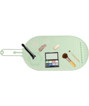 Brush Cleaning Mat Gentle Silicone Makeup Brush Cleanser | Portable Cosmetic Cleaning Pads Scrubber Mat Pad for Foundation & Lip Brush green - Buy Online on GoSupps.com