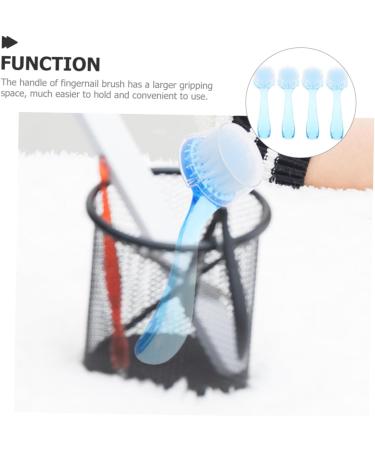 FRCOLOR 4pcs Fingernail Cleaning Nail Cleaners Hand Grip Nail Facial Brush Plastic Brush Nail Brush for Cleaning Portable Fingernail Nail Accessories Manicure Supplies Home Nail - Buy Online on GoSupps.com