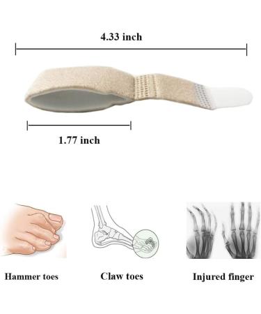 Pack of 4 Broken Toe Wraps Splint - Toe Separator & Straightener for Hammer Toes & Turf Toe - Buy Online on GoSupps.com