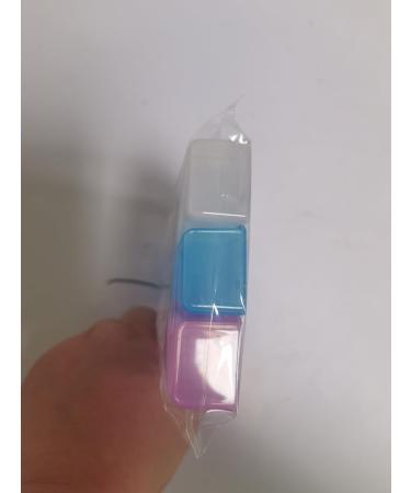 3-Piece Weekly Pill Box Organiser for Medication, Supplements, Vitamins - One-a-Day Dispenser with 7 Day Slots - Buy Online on GoSupps.com