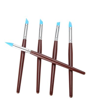 Ververt Touch Dental Silicon brush Baby milk tooth storage box with rope tooth saver necklace and dental silicone pen self-adhesive sculpture tools 5 pieces green