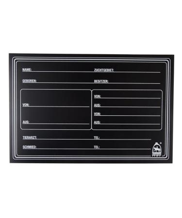 Whistle 101847 stable boundage board pit panel pit shield name board name tag made of flexible material black 30 cm x 20.5 cm - Buy Online on GoSupps.com