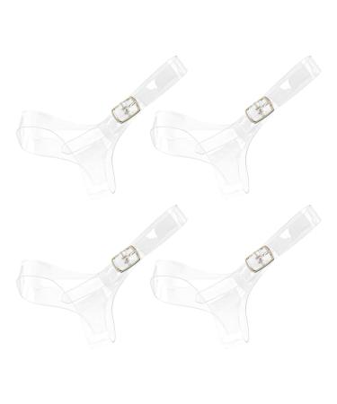 Framendino  2 Pairs Clear Detachable Transparent Shoe Straps Belt Ankle Strap for Heels