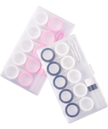Solustrie Portable Travel Storage Box for Colored Contact Lenses - Small Contact Lens Case with Tweezers | Eye Contact Lens Container - Ideal for International Shipping - Buy Online on GoSupps.com