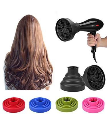 Foldable hair dryer diffuser for curly hairstyles wavy hair hair dryer hair blower diffusor cover hairstyle tool for quick dry and gain volume without frizz