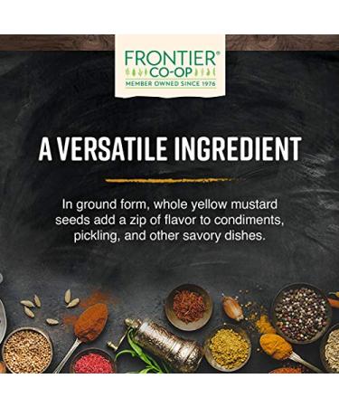 Frontier Co-op Organic Whole Yellow Mustard Seed â€“ 1lb (16 oz) for Cooking & Seasoning - Buy Online on GoSupps.com