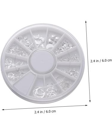 COHEALI 1pc 12 Nail Art Glitters Nail Decorations for Nail Glitter Metal Trim Nail Art Decoration Gold Nail Art Nail Embellishments Diy Nail Decals Rhinestone Decor Disc Manicure - Buy Online on GoSupps.com