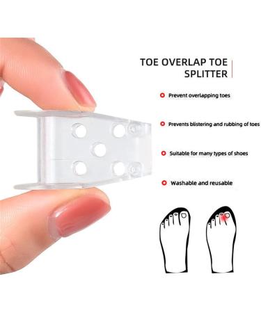 Gel Toe Separator - 2 Pairs Bunion Corrector & Toe Spacers for Men and Women - Toe Straightener & Protector - Reduce Friction, Bunion, and Foot Pain - Buy Online on GoSupps.com