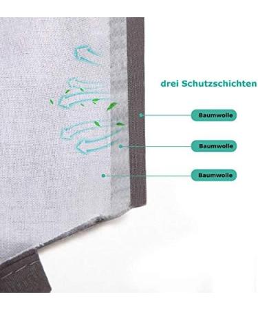 Buy MBW Blue Protective 3-Layer Reusable Cotton Face Masks - Comfortable Mouth & Nose Mask for International Shipping - Buy Online on GoSupps.com