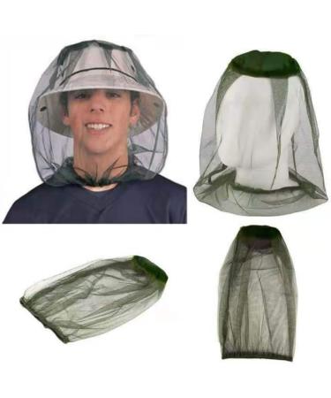ZADFHSI Mosquito Head Net Anti Insect Midge Net Head Cover Head Net Mesh for Outdoor Hiking Camping Fishing (black) - Buy Online on GoSupps.com