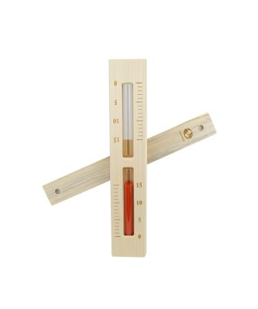 SudoreWell Sauna Hourglass Premium 15 minutes made of pine wood with handle and red sand