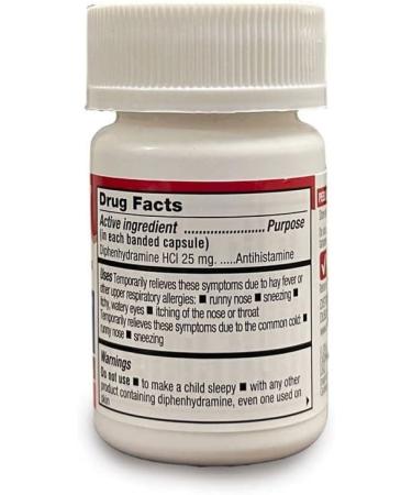 Leader Diphenhydramine Allergy Relief Supplement 25 mg - 100 Capsules - Buy Online on GoSupps.com