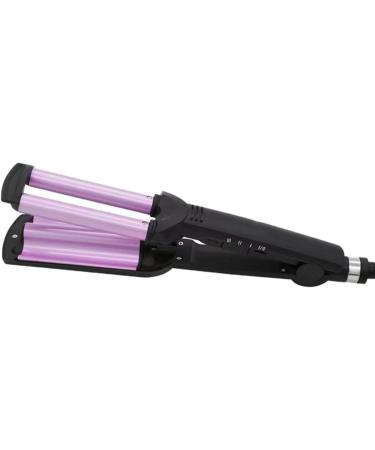 Curling Iron 3 Barrel Deep Hair Waver Ceramic Waving Wand Beachy Crimper Hair Iron Adjustable Heat 300 - 420 Dual Voltage Pink - Buy Online on GoSupps.com