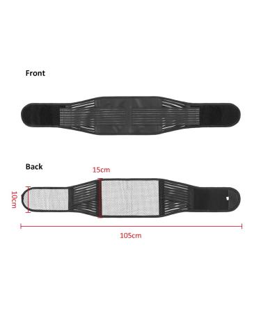 Tourmaline Magnetic Therapy Back Bandage & Warming Lumbar Support Belt - Helps Relieve Back Pain (105cm) - Buy Online on GoSupps.com