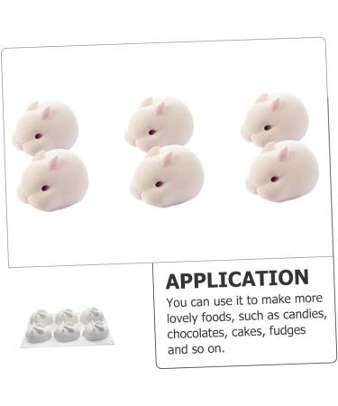 MAGICLULU Clay Mold 2pcs Cake Silicone Mold Silicone Molds Bunny Desserts Easter Cookie Ice Cream Mold Jade Rabbit Tray 29.5x17cmx2pcs Whitex2pcs - Buy Online on GoSupps.com
