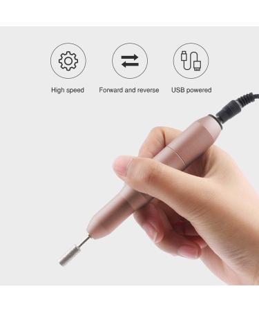 Electric Nail File Professional Manicure Drill Set - 20000RPM Adjustable Speed - Nail Accessories for Acrylic & Gel Nails - Salon Quality Pedicure Kit - Rose Gold - Buy Online on GoSupps.com