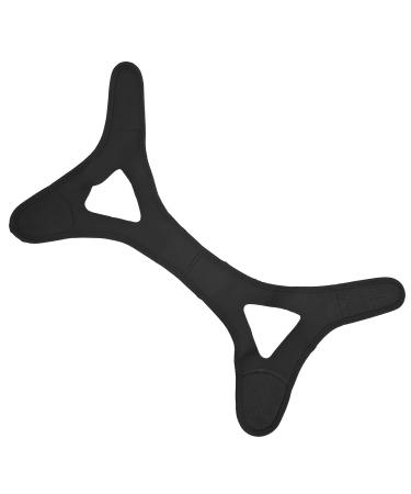 Anti Snoring Chin Strap Black Head Band to Stop Snoring Best Gifts Elastic Rubber for Men for All Night