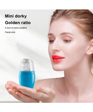 Face Ice Cubes Silicone Roller - Reusable Moisturizing & Cooling Massage Device - Leak-Proof Black Design - Buy Online on GoSupps.com