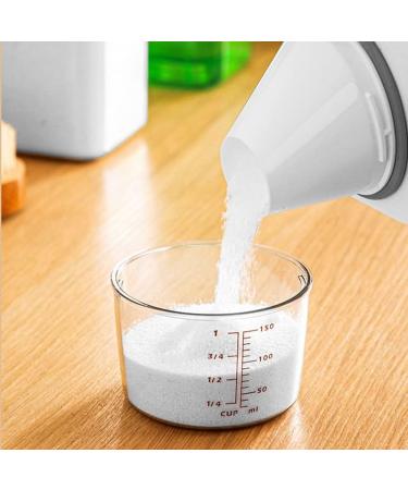 Liquid Powder Detergent Dispenser Laundry Powder Moisture Proof Storage Tank Transparent Liftable Cleaning Supplies Subpackage PET Laundry Liquid Sealed Tank with Measuring Cup (1100ML) - Buy Online on GoSupps.com