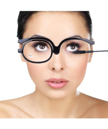 Glasses make-up reading glasses for women rotatable make-up glasses make-up glasses make-up magnifying glasses rotating glasses with a lens essential tools for female make-up (#6)