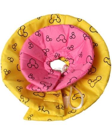 NashaFeiLi Elizabethan Pet Collar for Hamsters & Chinchillas | Adjustable Comfortable - Size M | Yellow & Pink Options - Buy Online on GoSupps.com
