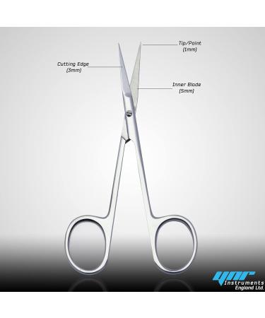 Nail Scissors Professional Cuticle Scissors Extra Strong Straight Curved Manicure Nail Art Scissors (CS-05) - Buy Online on GoSupps.com