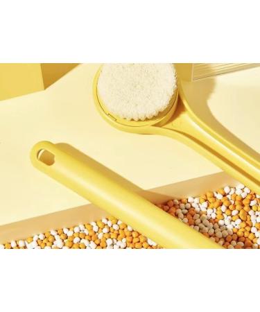 Yellow Duck Long Handle Bath Brush with Soft Bristles | Exfoliating Scrub Towel and Bath Ball Set - Buy Online on GoSupps.com