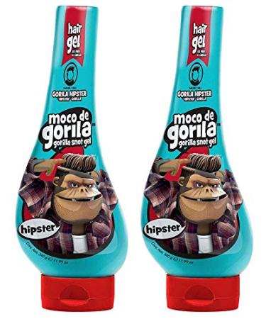 Moco de Gorila Hipster Hair Gel | Trendy Hair Styling Gel with Long-lasting Hold Gorilla Snot Gel is the Ultimate Hair Gel to create any Hipster Mainstream Hairstyle 11.9 oz Squizz Bottle (2 PACK)