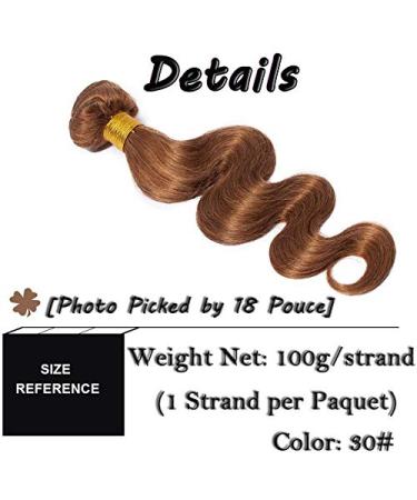 Sego Brazilian Human Hair Afro Bundles - 100% Virgin Body Wave Extensions in Chestnut Brown - 20 Long - Buy Online on GoSupps.com