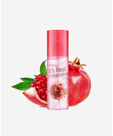 Farmstay It's Real Pomegranate Gel Mist 120ml | Hydrating Facial Mist & Refreshing Skincare - Buy Online on GoSupps.com