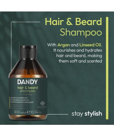 Dandy Hair & Beard Shampoo - Nourishing & Hydrating Cleanser | International Shipping Available - Buy Online on GoSupps.com