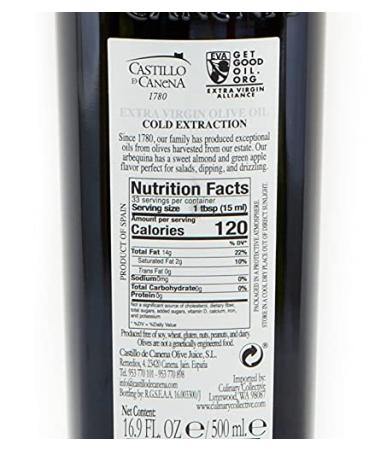 Castillo De Canena Arbequina Olive Oil 16.8 fl. oz. | Cold-Pressed & Fruity | Versatile for Bread, Soup, Pasta & Salad Dressing | Spanish EVOO - Buy Online on GoSupps.com