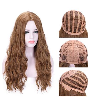 HBINGBING Long Synthetic Water Wave Wigs - Heat Resistant Brown Blonde Red & Black Hair for Women | International Shipping - Buy Online on GoSupps.com