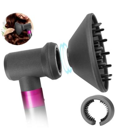 Diffuser Adaptor and Filter Cleaning Brush 3 in 1 - Compatible with Dyson Airwrap Styler HD08/01/02/03/04 Attachments for Curling Iron Converting to Hair Dryer