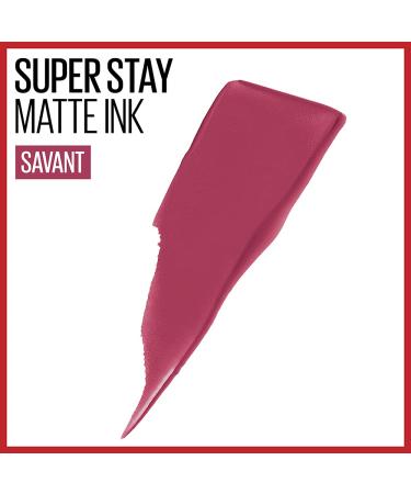 Maybelline Super Stay Matte Ink Liquid Lipstick in Savant Rose Pink - Long Lasting High Impact Color - Up to 16H Wear | 0.17 Fl Oz - Buy Online on GoSupps.com